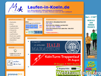 laufen-in-koeln.de website preview