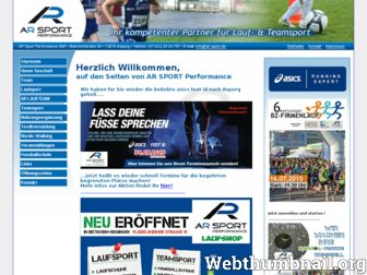 ar-sport.de website preview