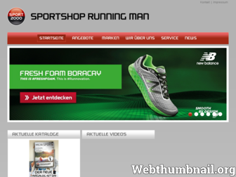sportshop-runningman.de website preview