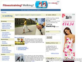 e-walking.de website preview