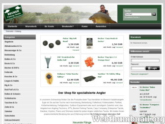 becker-fishing-tackle.de website preview