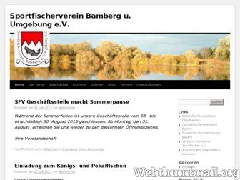 sportfischerverein-bamberg.de website preview