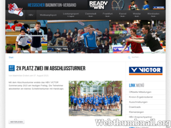hessischer-badminton-verband.de website preview