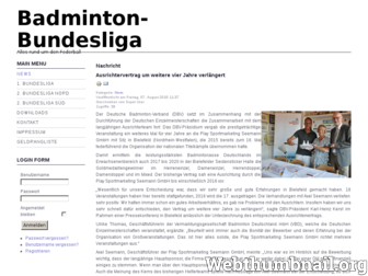 badminton-online.de website preview
