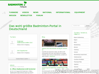 badminton-hotspots.de website preview