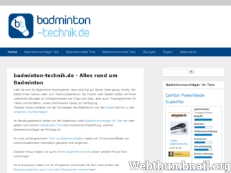 badminton-technik.de website preview