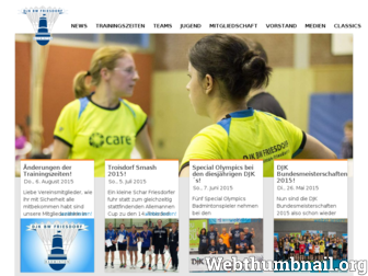 badminton-friesdorf.de website preview