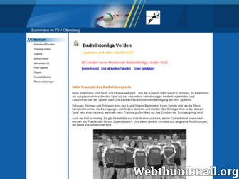 tsvottersberg-badminton.de website preview