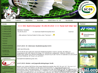 badminton.gsc09.de website preview