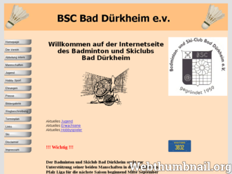 bsc-badminton.de website preview