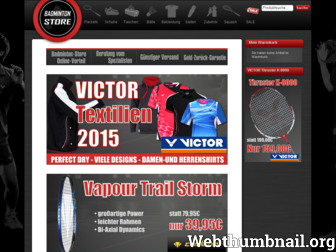 badminton-store.de website preview