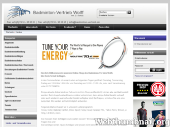 badminton-vertrieb.com website preview