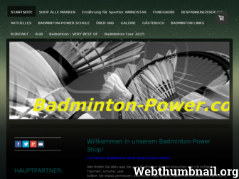 badminton-power.com website preview