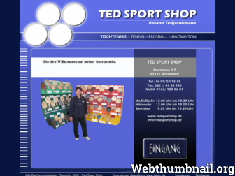 tedsportshop.de website preview