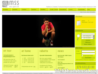 badminton-online-shop.ch website preview