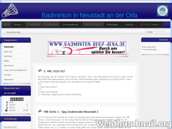 badminton-neustadt-orla.de website preview