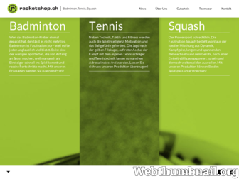 racketshop.ch website preview