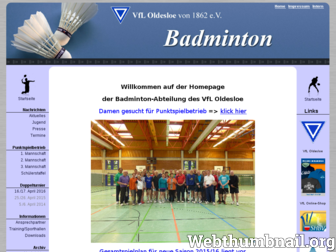 badminton-oldesloe.de website preview