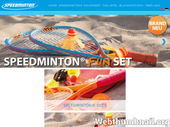 speedminton.ch website preview