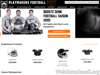 playmakers-football.de website preview
