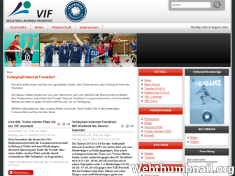volleyball-internat.de website preview