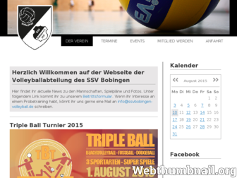 ssvbobingen-volleyball.de website preview