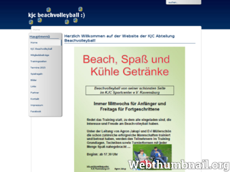 kjc-beachvolleyball.de website preview