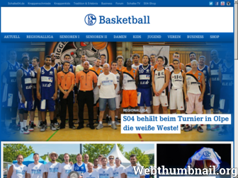 basketball.schalke04.de website preview