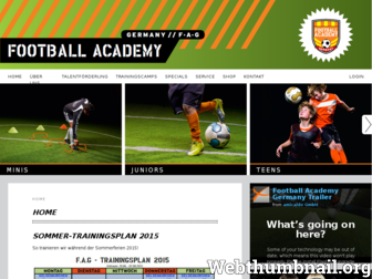 football-academy.de website preview