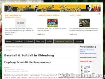 baseball-oldenburg.de website preview