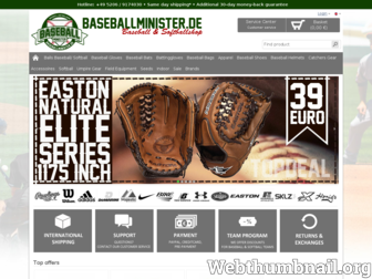 baseballminister.de website preview