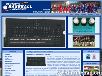 baseballakademie.de website preview