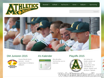 mainz-athletics.de website preview