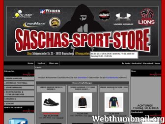 saschas-sport-store-shop.de website preview