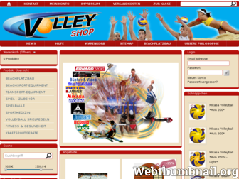 volley-shop.de website preview