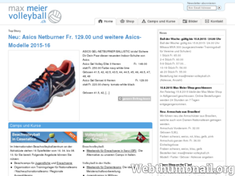 meier-volleyball.ch website preview