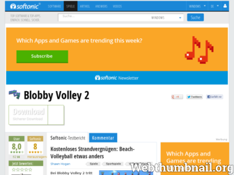 blobby-volley.de.softonic.com website preview