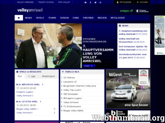 volleyamriswil.ch website preview