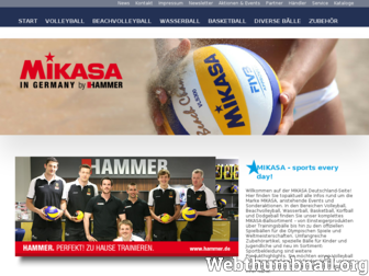 mikasa.de website preview