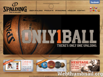 spalding-basketball.de website preview