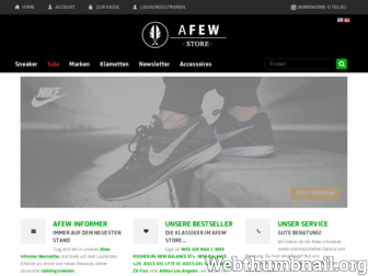 afew-store.com website preview