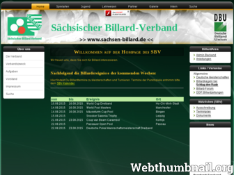 sachsen-billard.de website preview