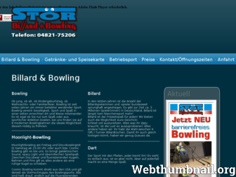 stoerbillard-bowling.de website preview