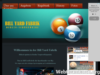 billyardfabrik.de website preview