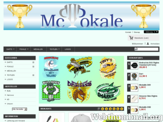 mcpokale.de website preview