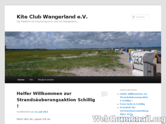 kiteclubwangerland.de website preview