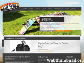 kitesailing.ch website preview