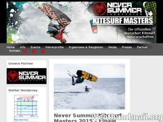 kitesurf-masters.de website preview