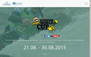 kitesurfworldcup.de website preview