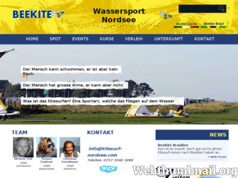 kitesurf-nordsee.com website preview